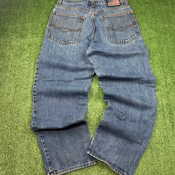 VTG Beverly Hills Polo Club Jeans Baggy Jeans Size 32x31 Y2K Wide Leg Skater - Picture 1 of 9